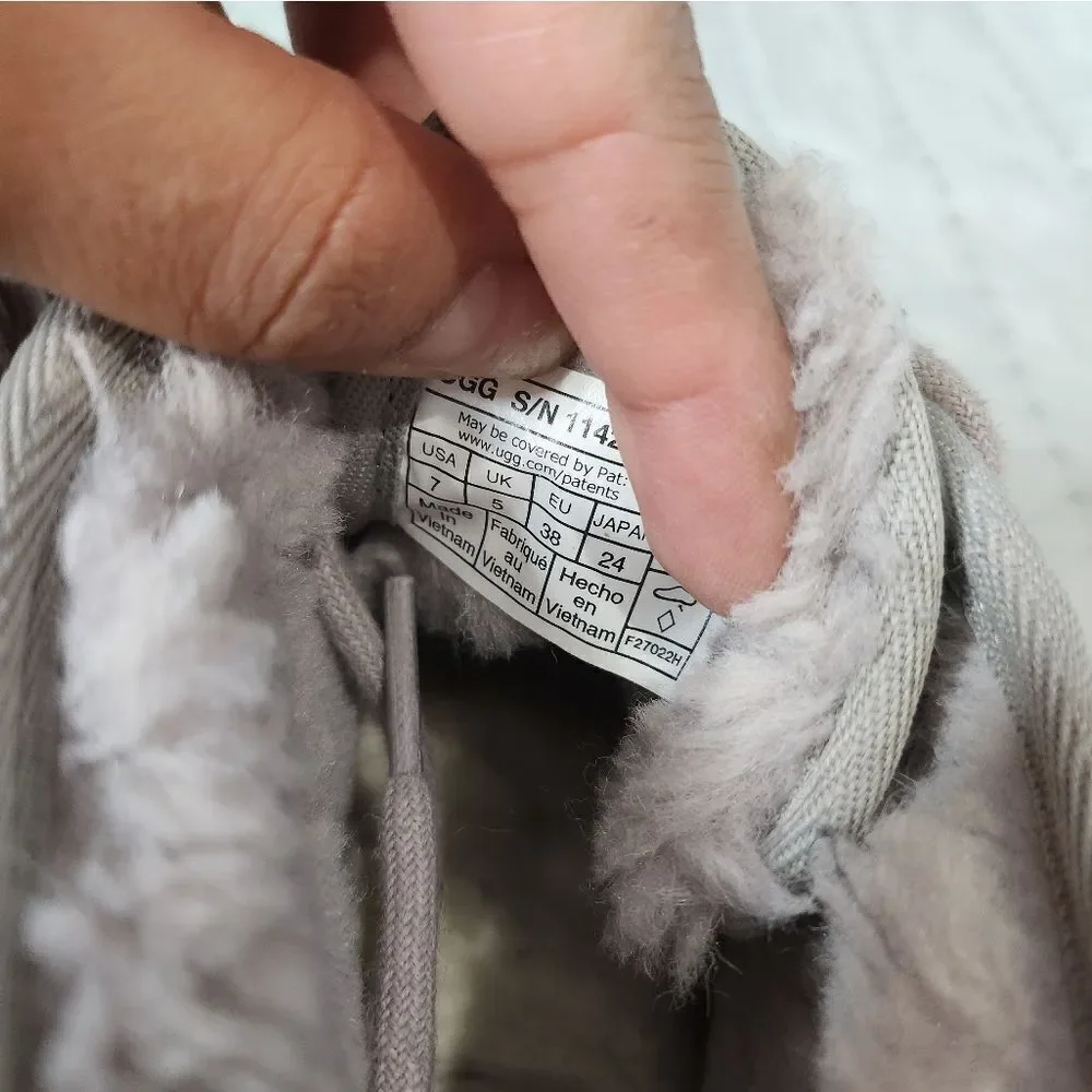 Ugg Grey Neumel clear sole boots